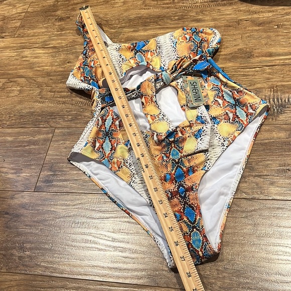 SHEKINI Women's One Shoulder Bandage Bathing Suits Cutout Swimsuit Monok… - Picture 8 of 12